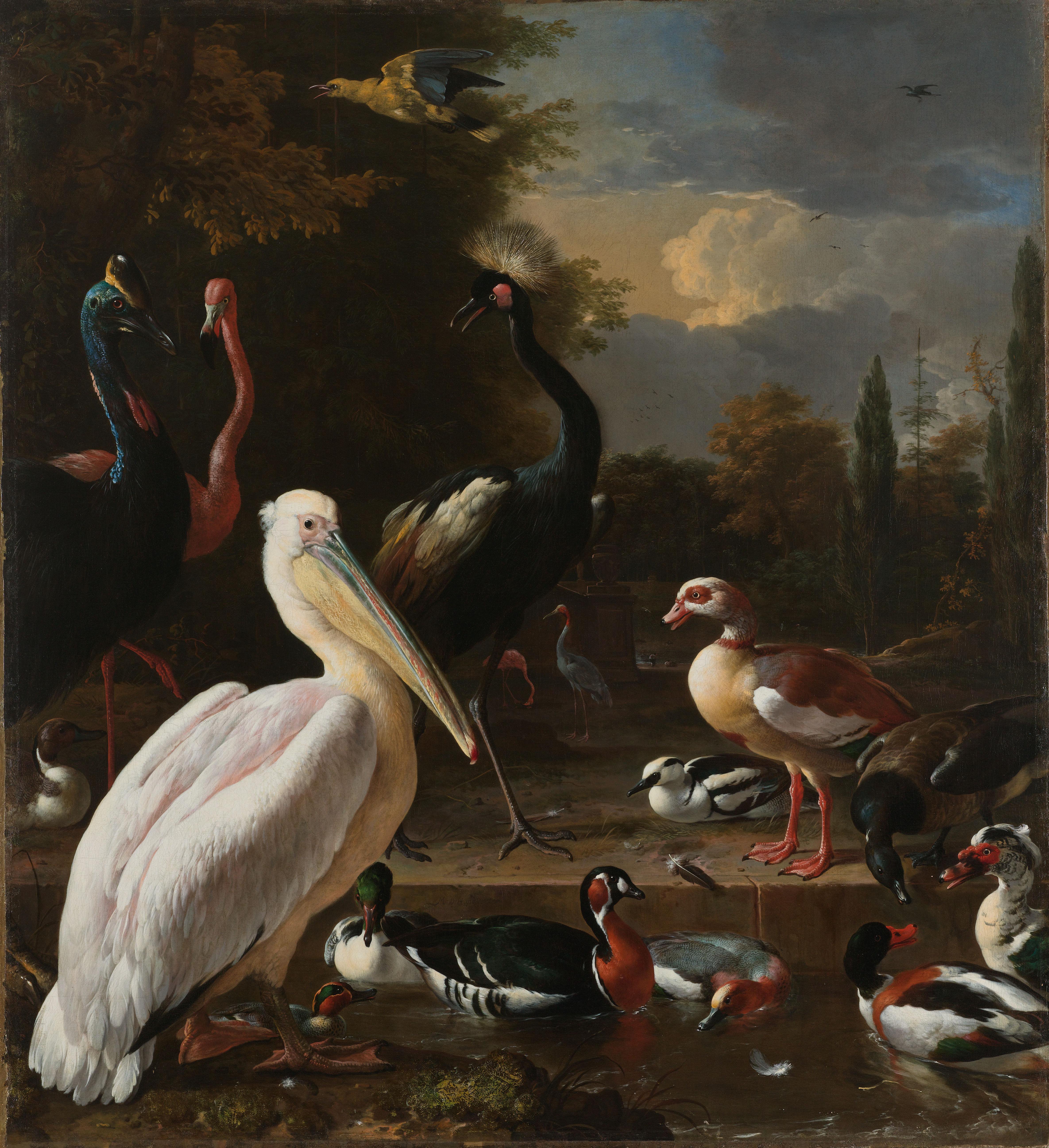 Uçuşan Tüy by Melchior d' Hondecoeter - 1680 civarı - 159 × 144 cm Rijksmuseum