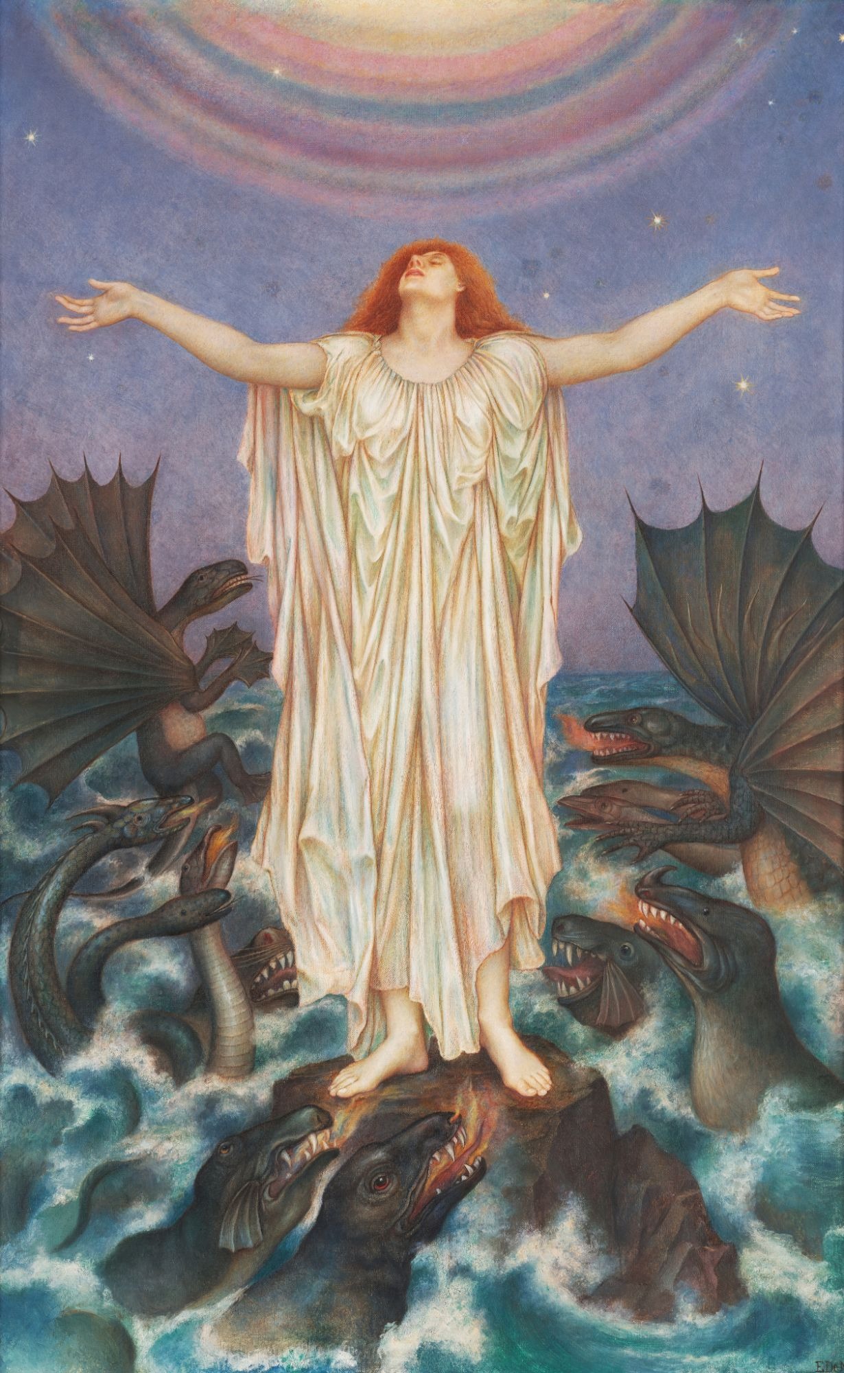 S.O.S. by Evelyn de Morgan - 1914/1916 - 93.4 x 65.5 cm 