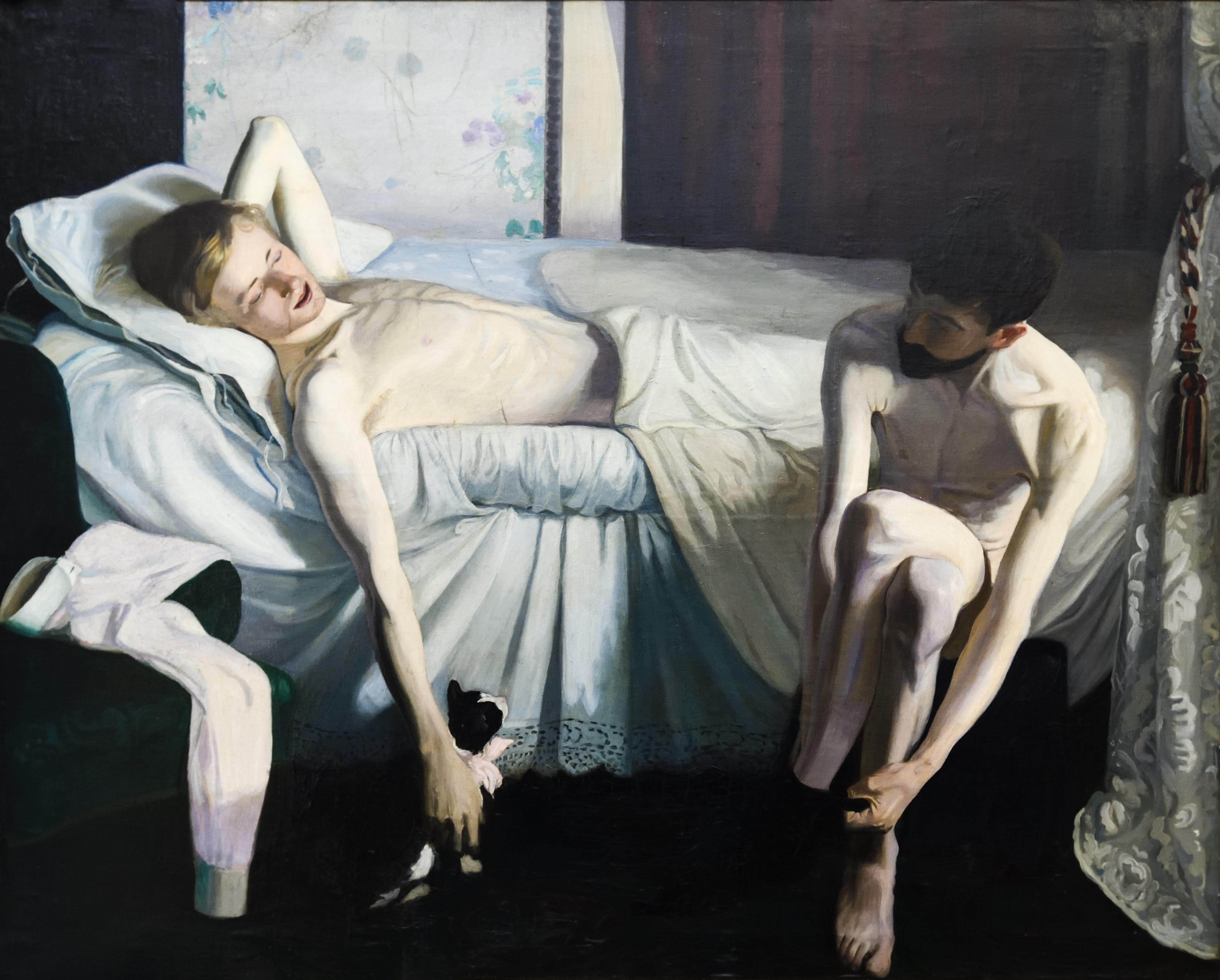 Interior with Hendrik Andersen and John Briggs Potter in Florence by Andreas Andersen - 1894 - 65 × 81 cm Kunstmuseum BaselnameMuseo Hendrik C. Andersen
