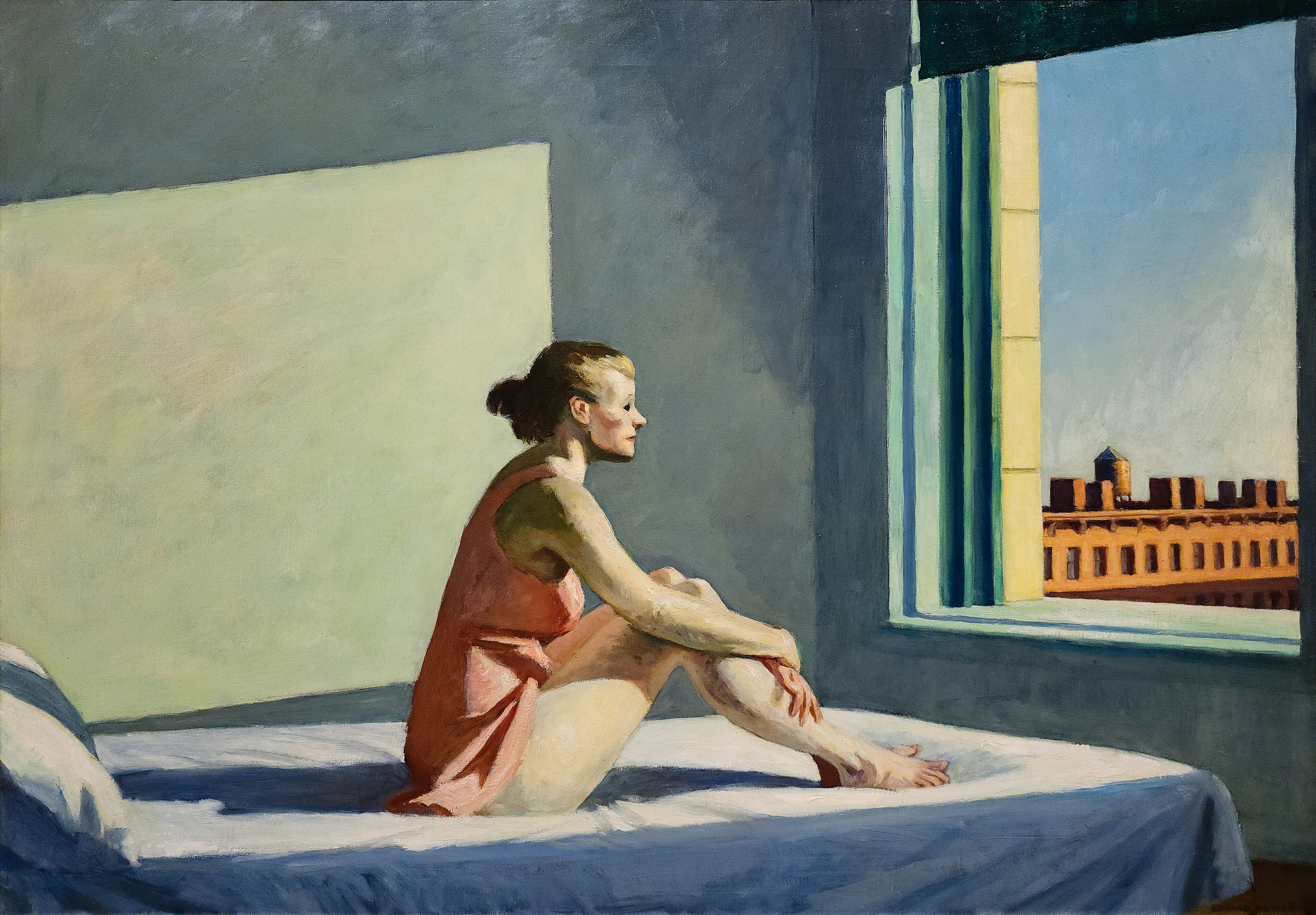 晨光 by 爱德华 霍珀 - 1952 - 72.4 × 102.9 cm 哥伦布艺术博物馆