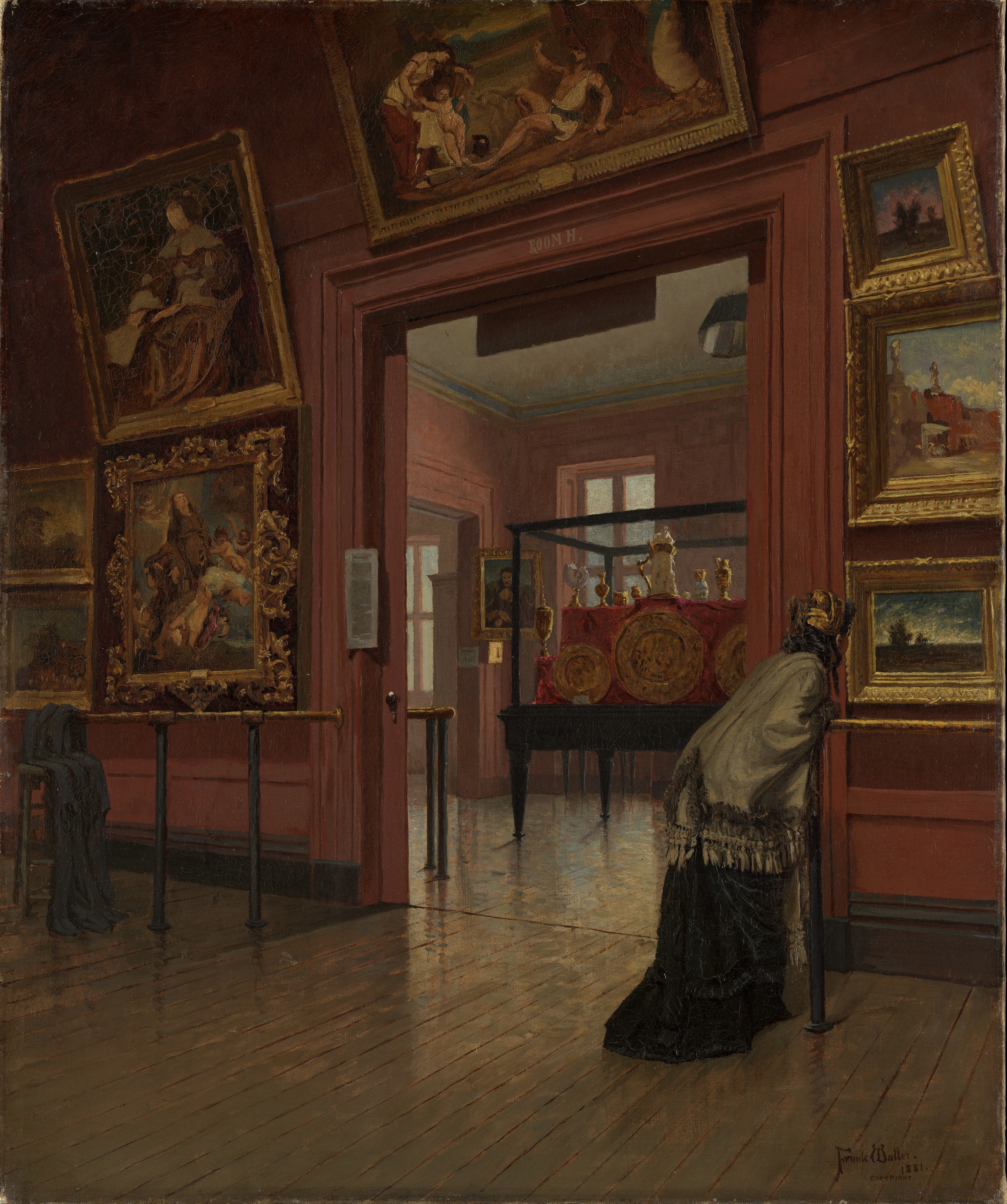 Vista interior del Museo Metropolitano de Arte cuando se encontraba en la calle 14 by Frank Waller - 1881 - 61 x 50.8 cm Museo Metropolitano de Arte
