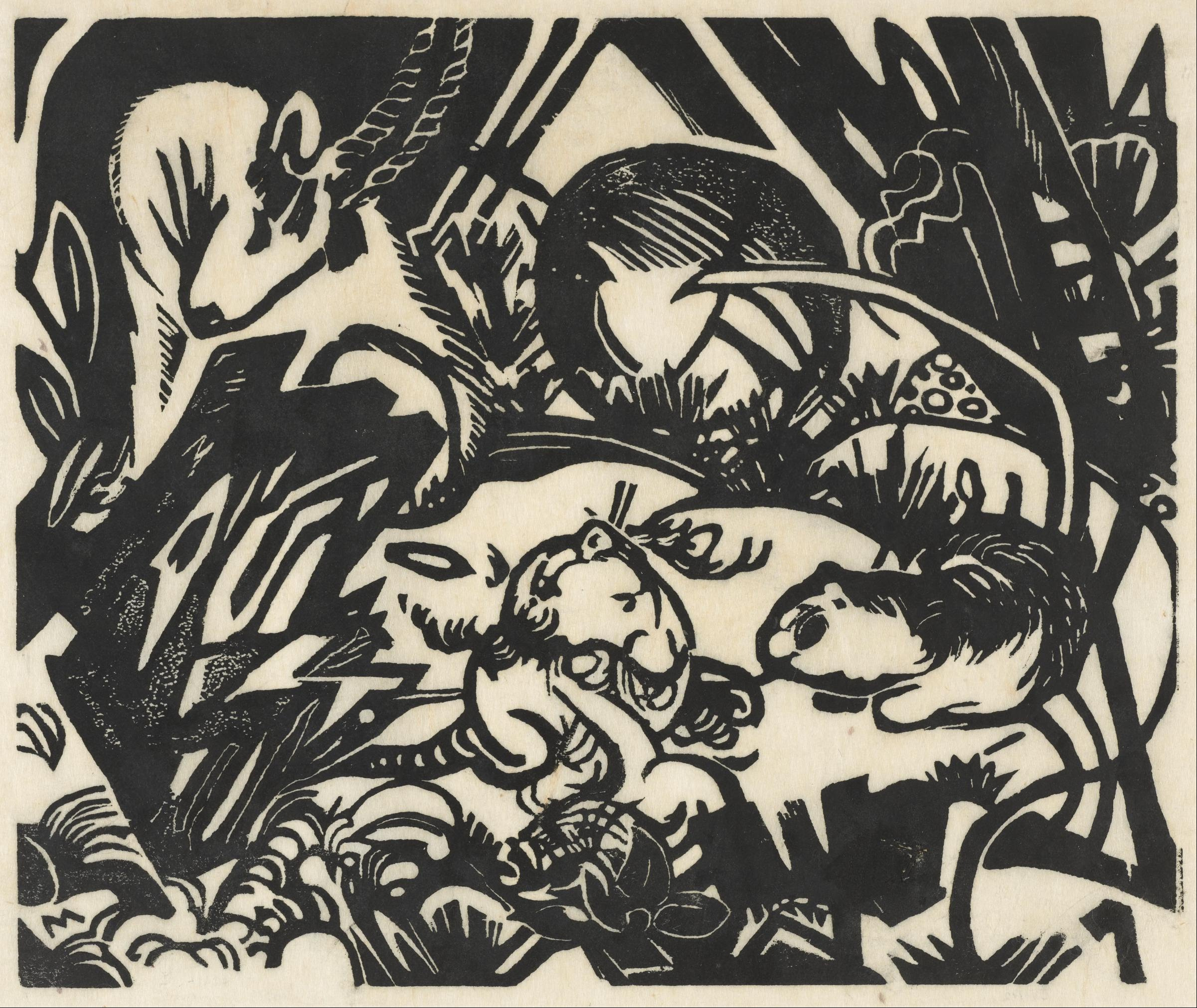 Из легенде о животињама by Franz Marc - 1912. - 24 x 19.8 cm 