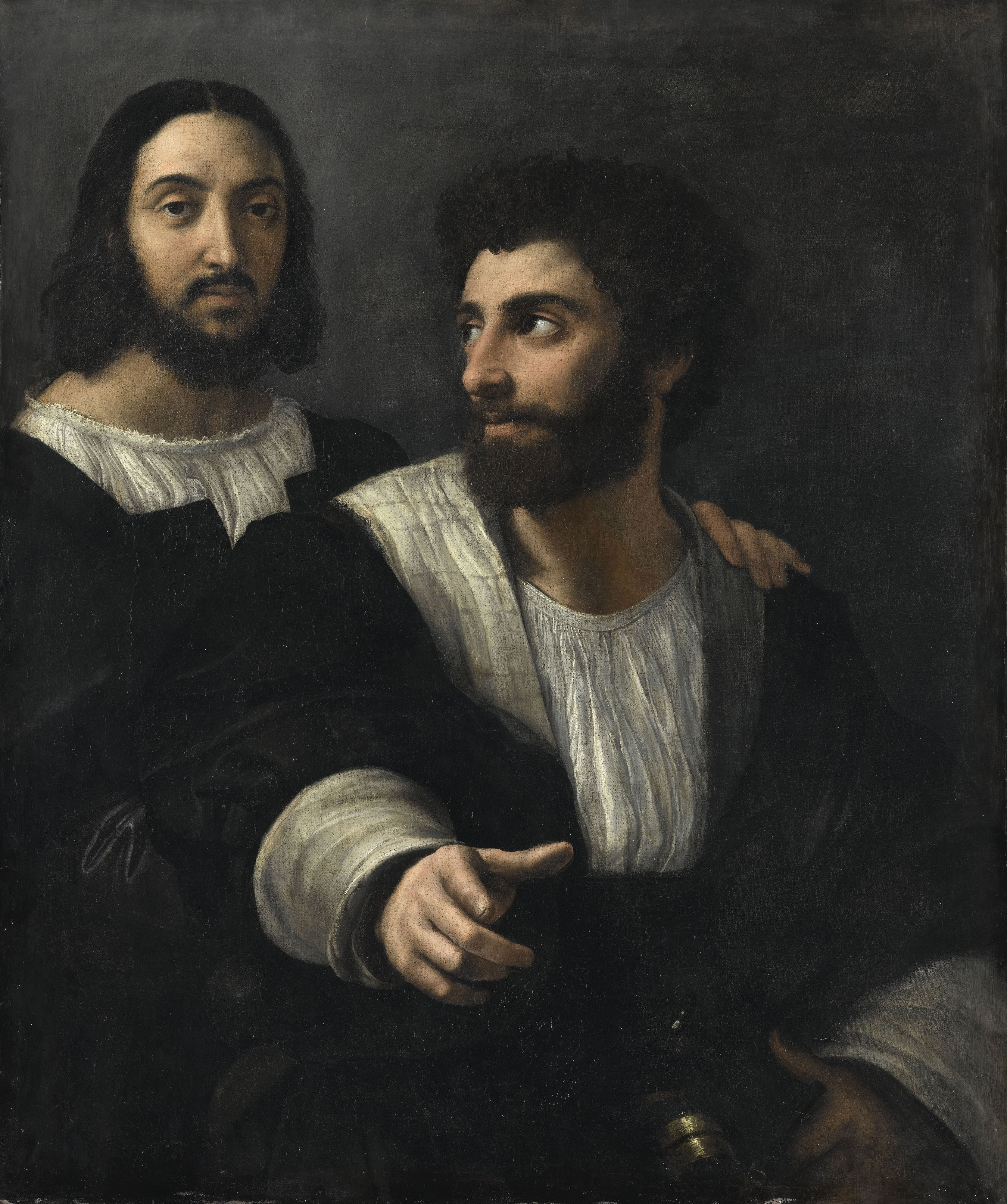 Autoritratto con un amico by Raffaello Sanzio - 1500–1525 circa - 99 × 83 cm Musée du Louvre