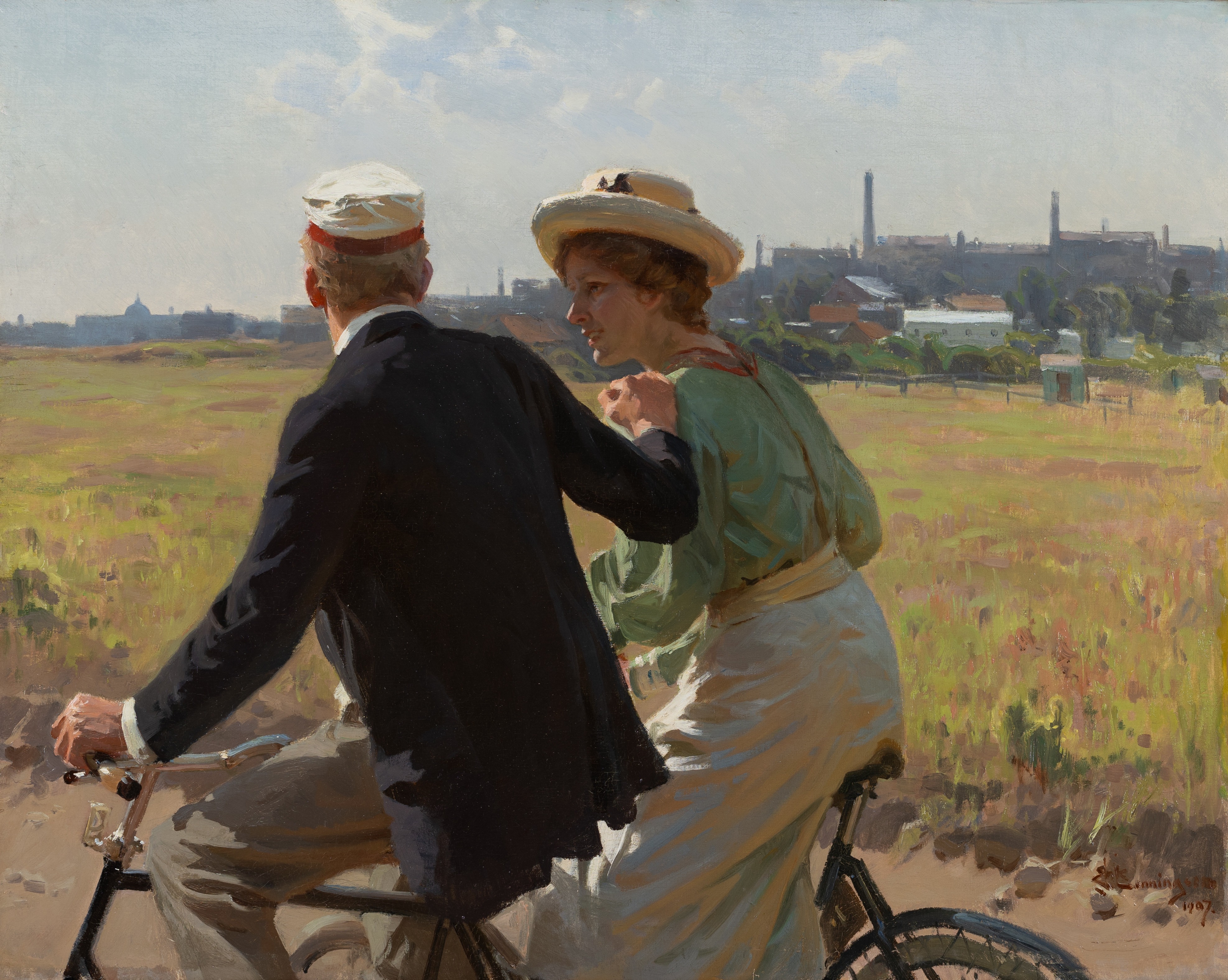 Ranní projížďka by Erik Henningsen - 1907 - 65,5 x 82,5 cm 