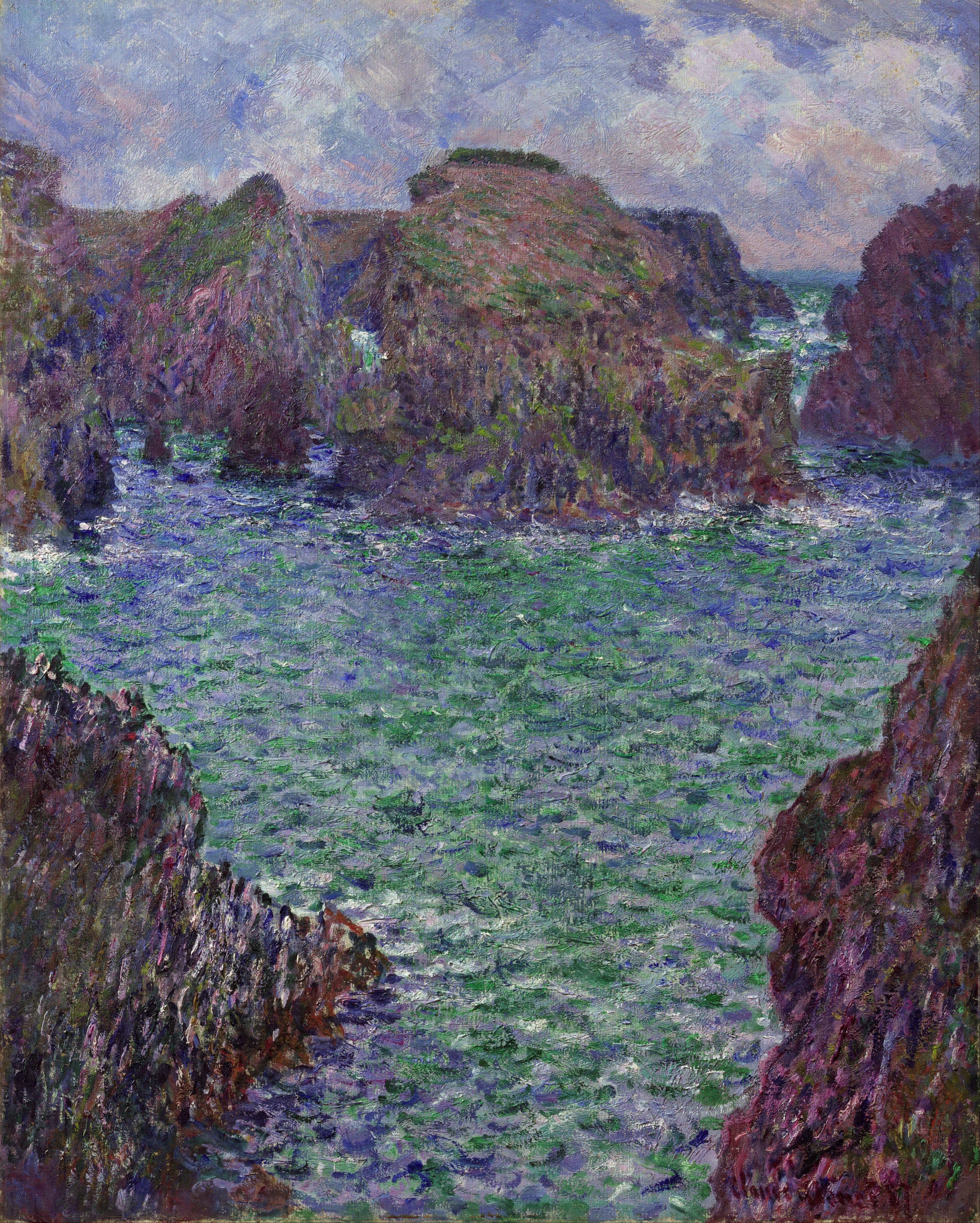 Port-Goulphar, Belle-Île by Claude Monet - 1887 - 81 x 65 cm 