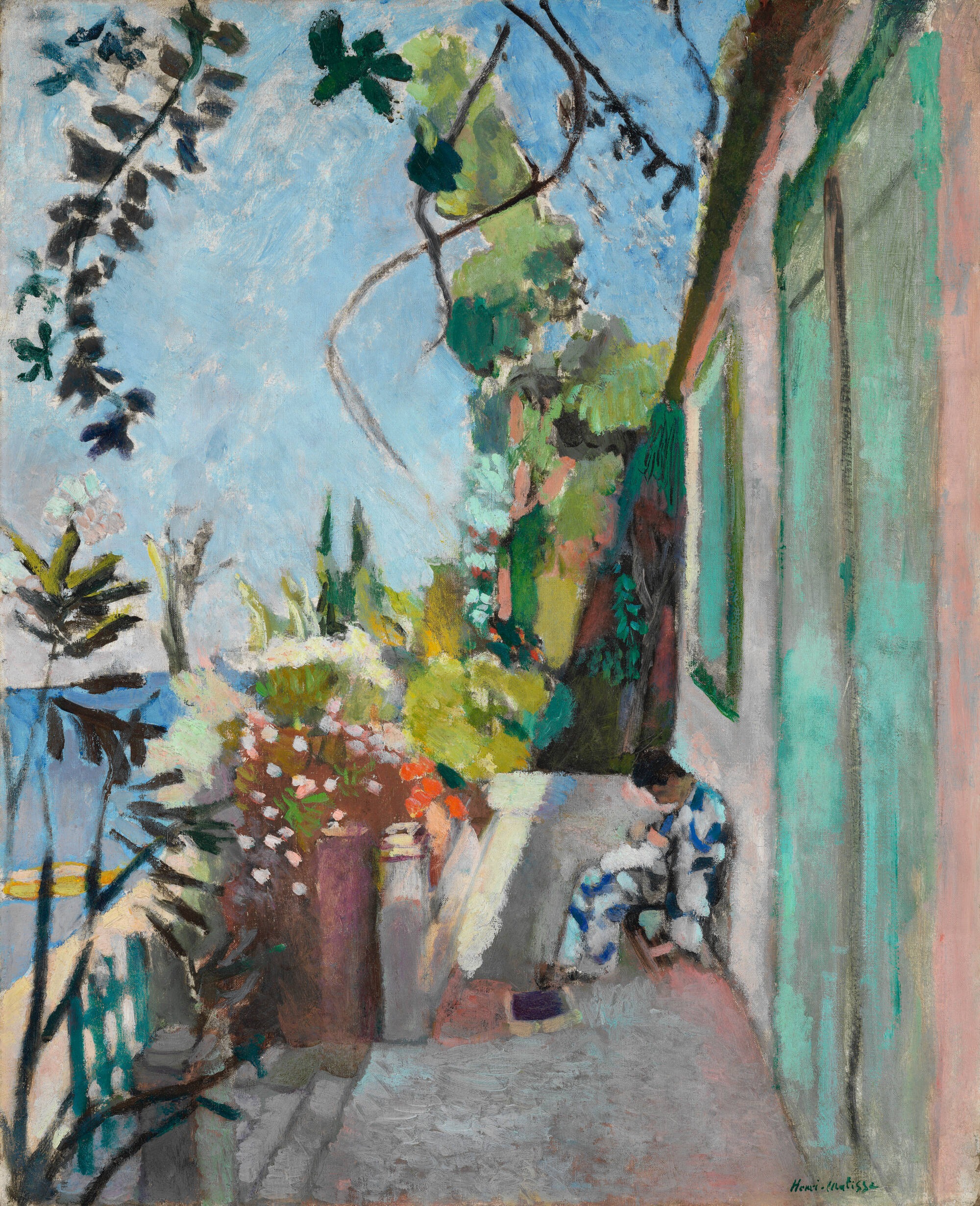 The Terrace, Saint-Tropez by Henri Matisse - 1904 - 72 x 58 cm Isabella Stewart Gardner Museum