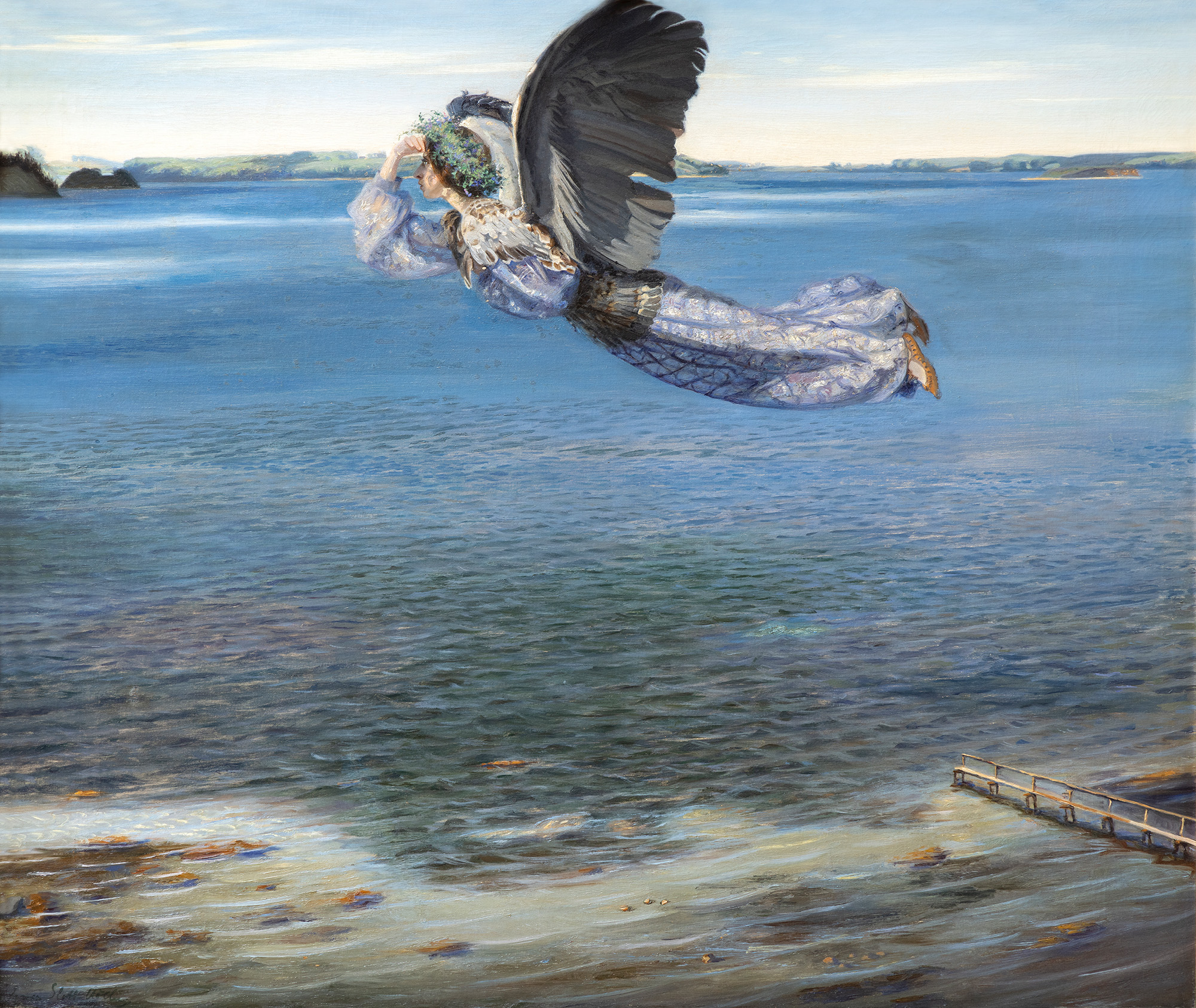 Virgem Blidelil by Agnes Slott-Møller - 1899 - 76 x 94 cm 