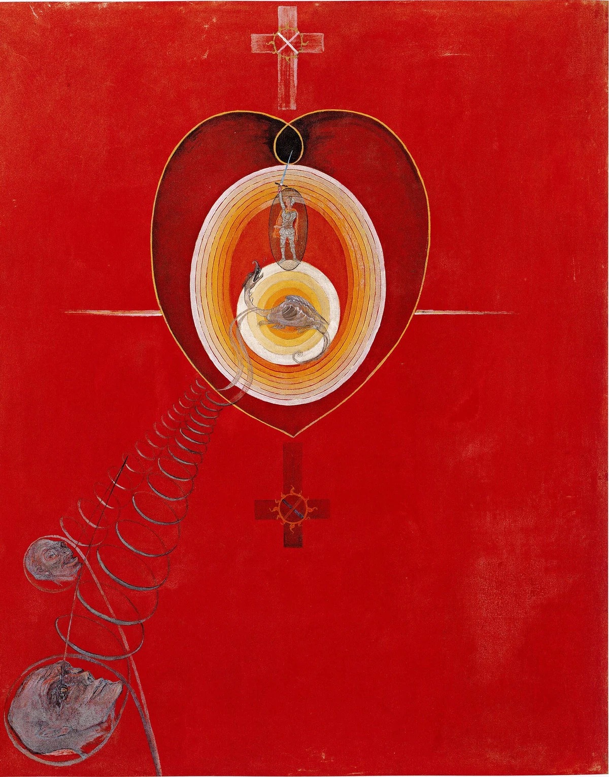 Porumbelul, nr. 8 by Hilma af Klint - 1915 - 154 × 127 cm 
