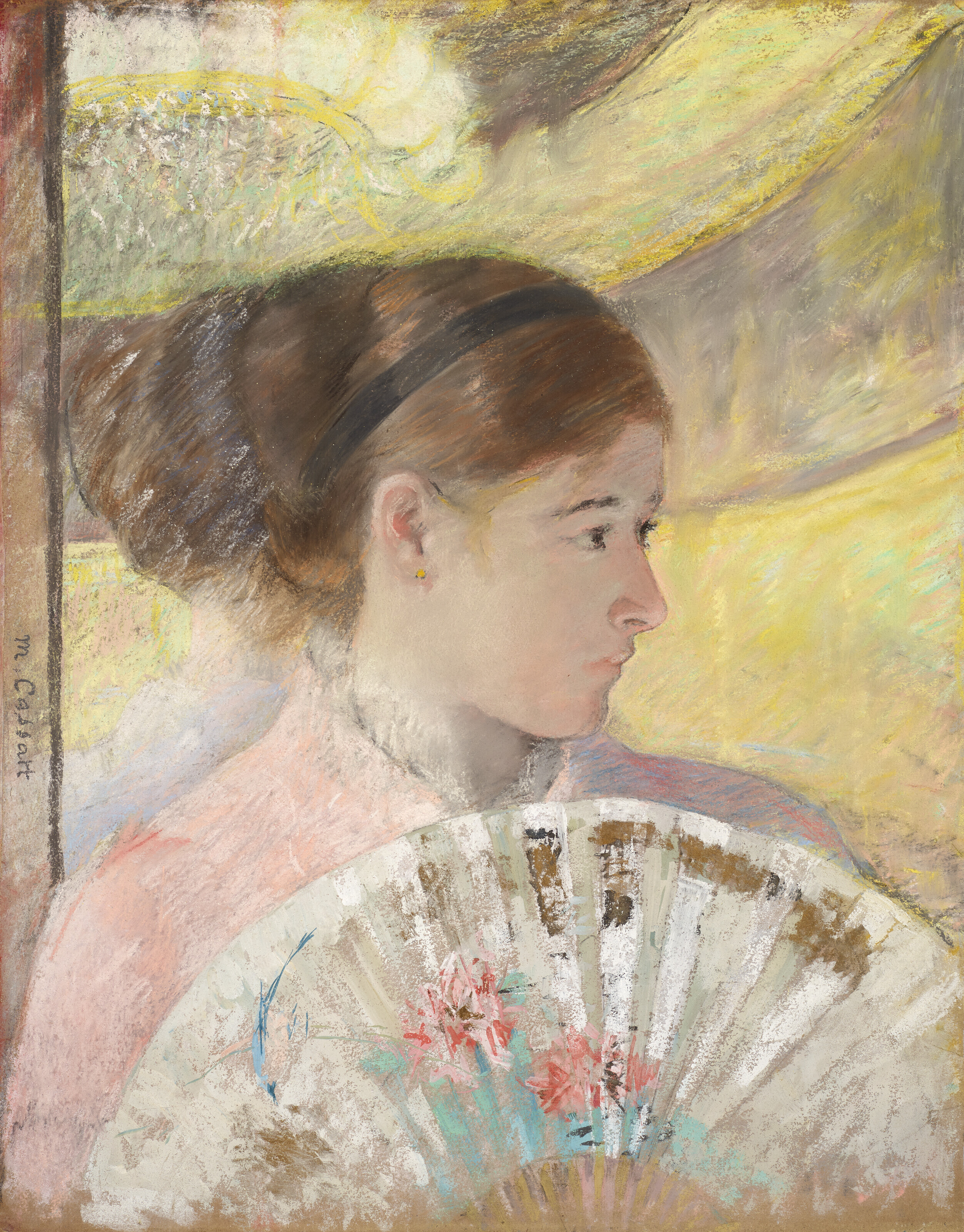 在剧院 by 玛丽· 卡萨特 - c. 1878-1879 - 65.2 x 53 cm POLA美术馆