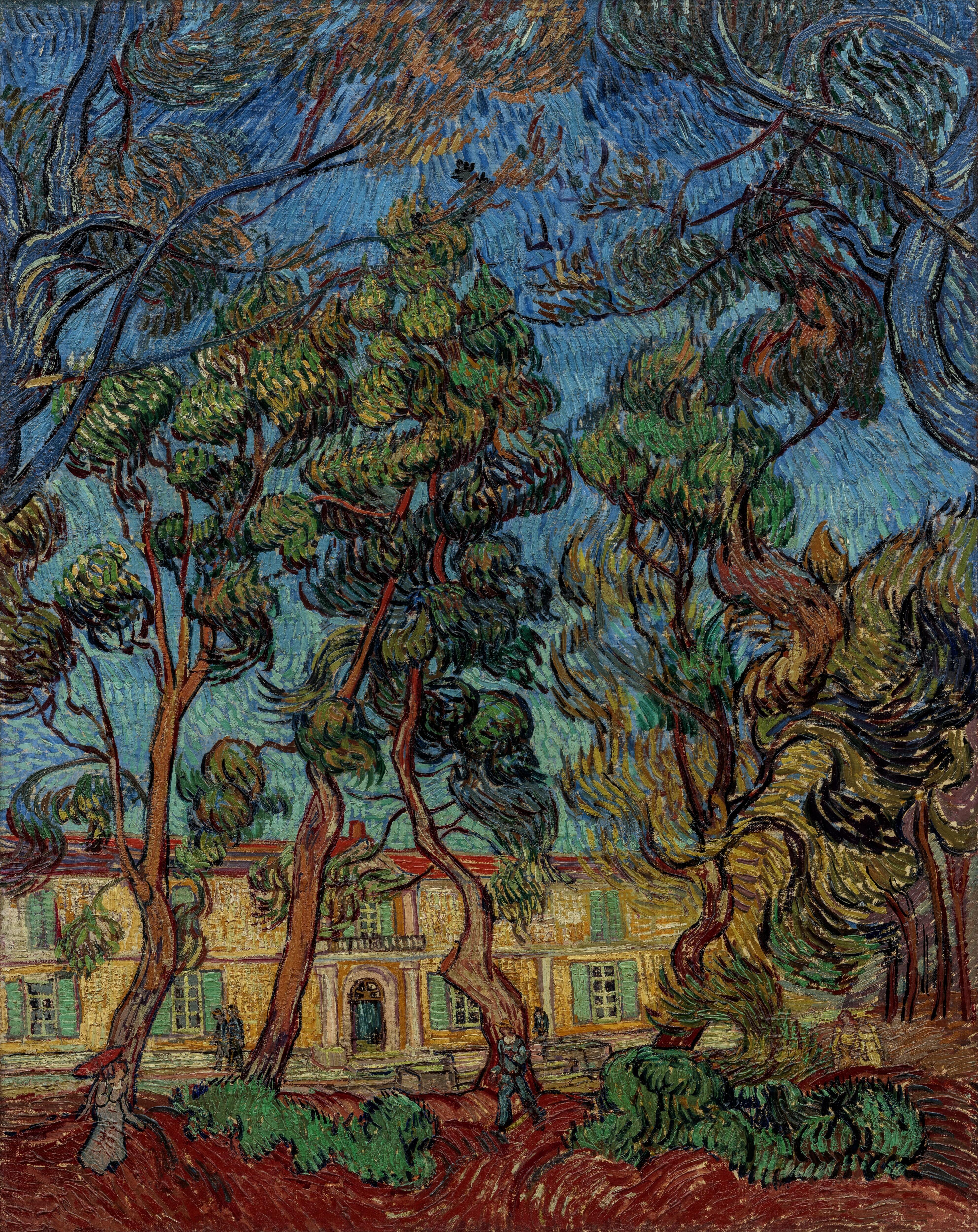 Hospital de Saint-Rémy by Vincent van Gogh - 1889 - 92.2 x 73.4 cm Hammer Museum