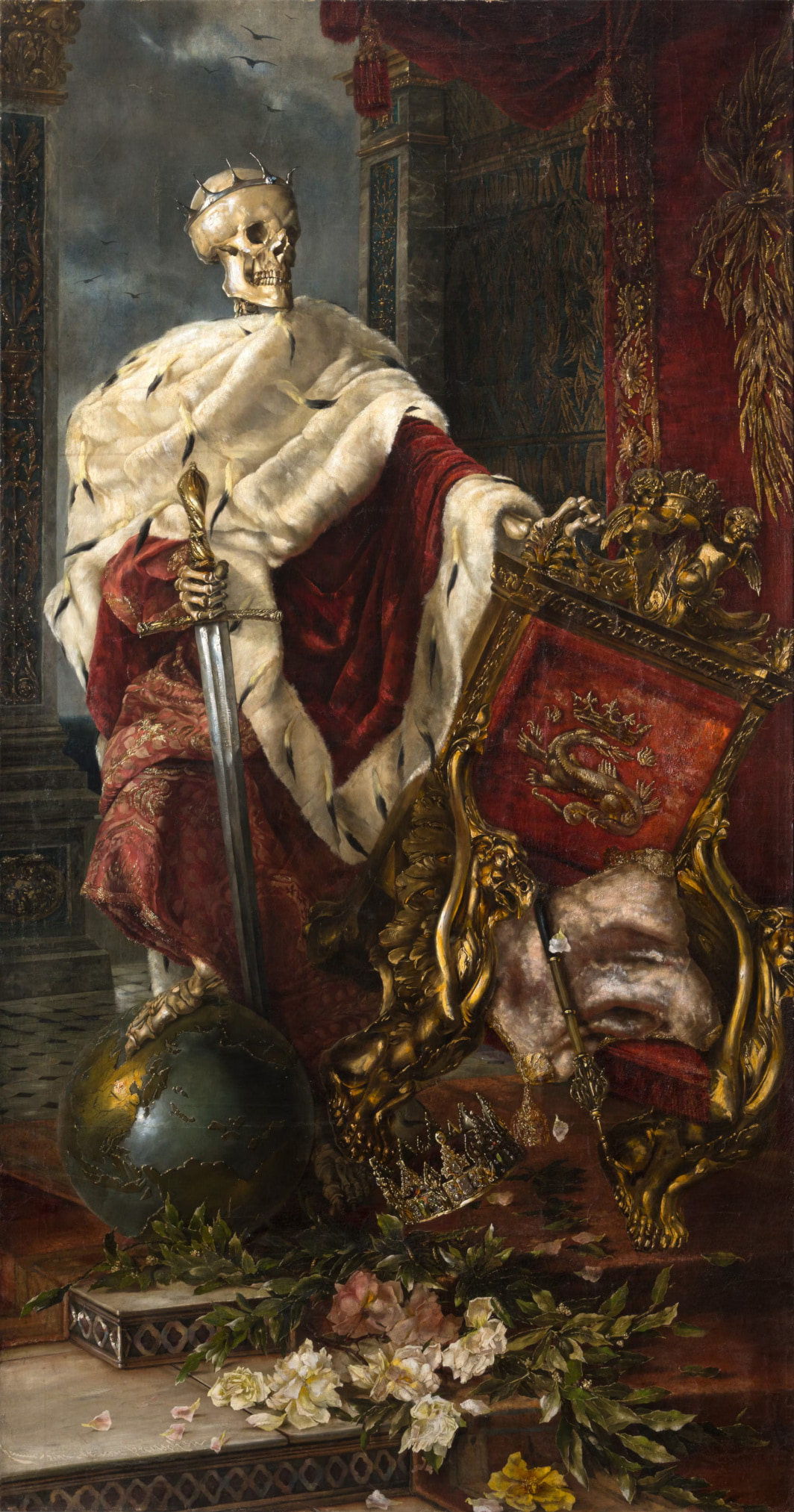 Смерть — правитель by Hermione von Preuschen - 1887 - 258 × 138 см 