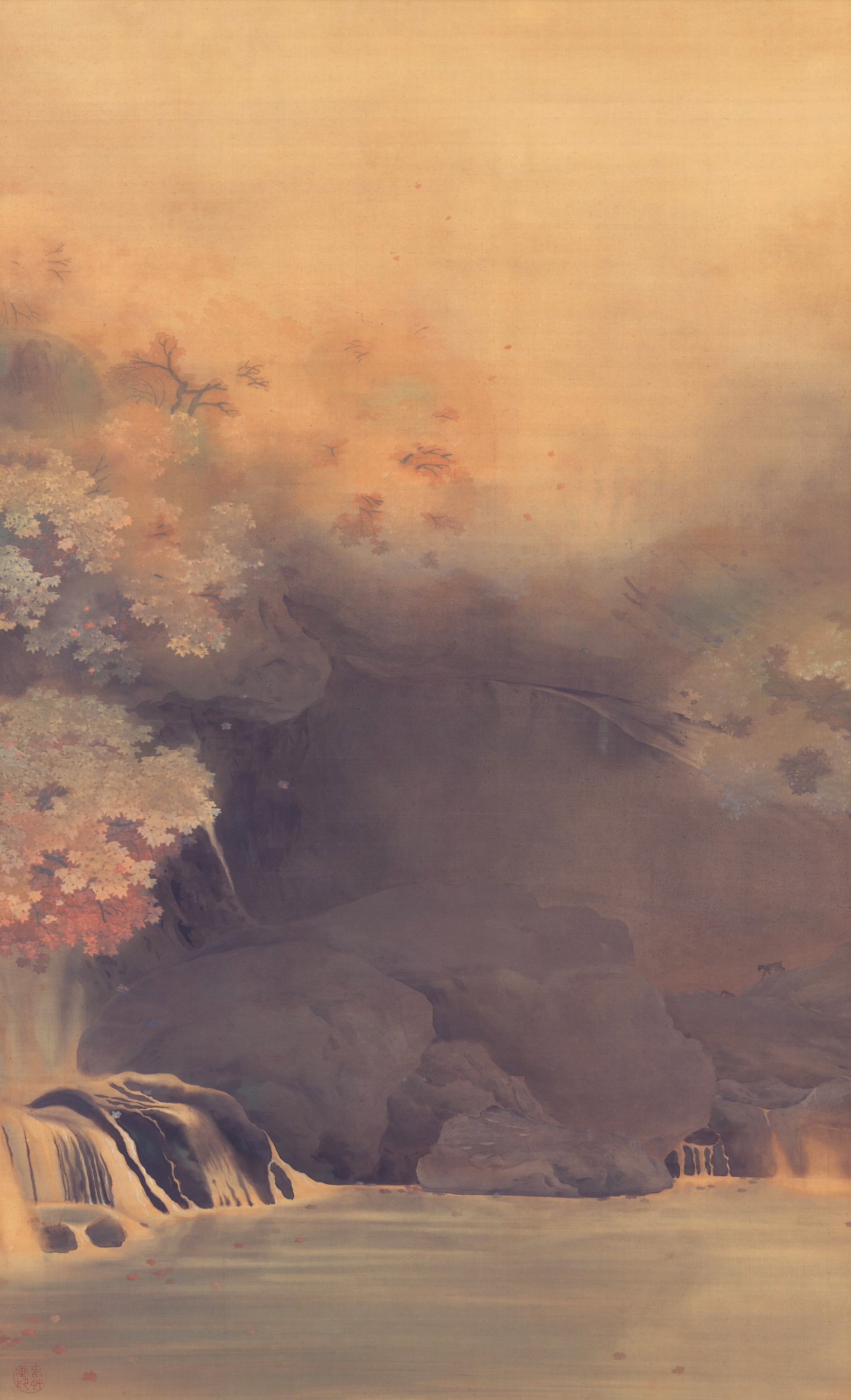 Jesienny pejzaż by Hishida Shunsō - 1899 - 163,9 × 97,4 cm 
