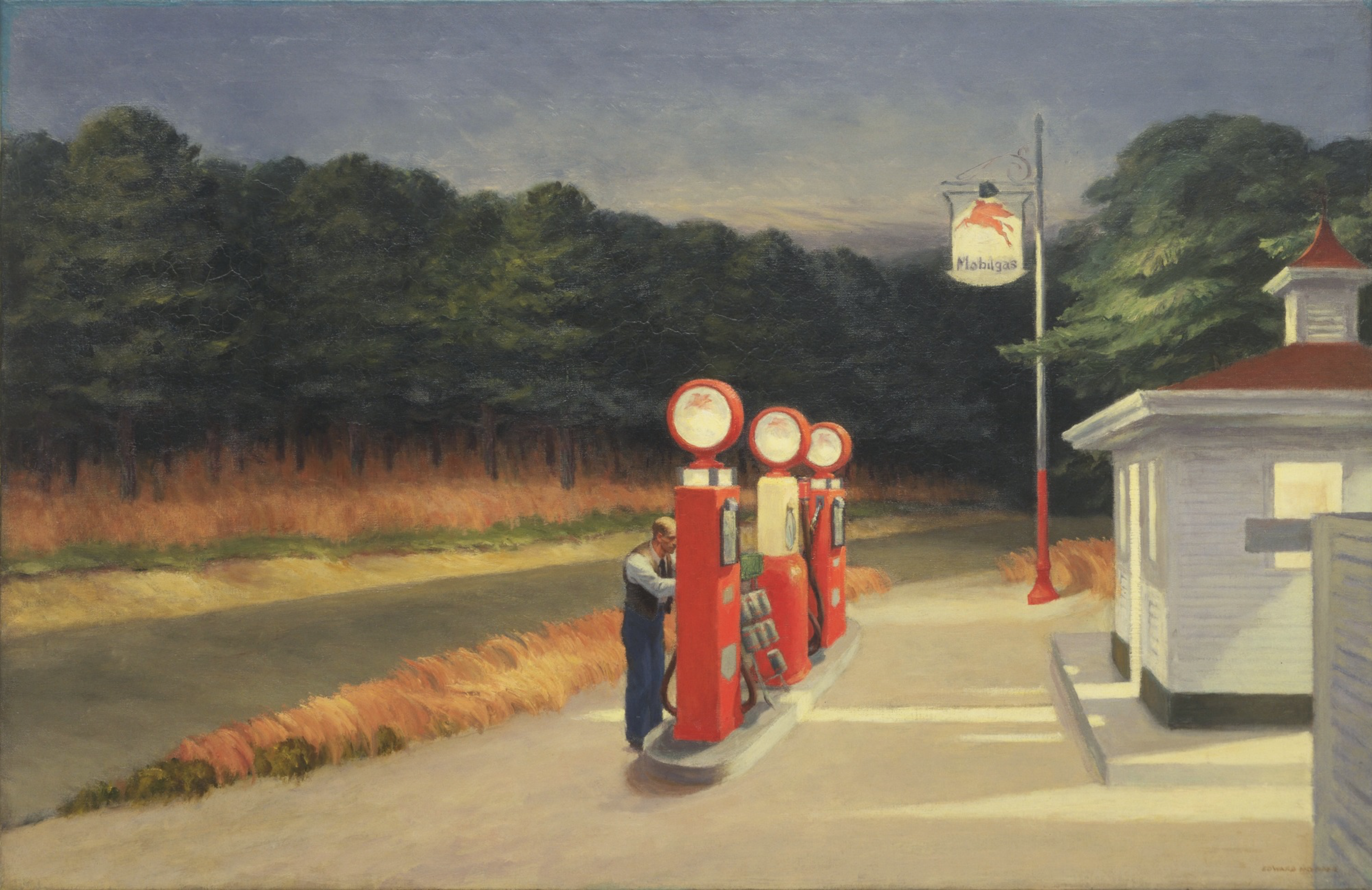 Gas by Edward Hopper - 1940 - 66,7 × 102,2 cm Museum of Modern Art