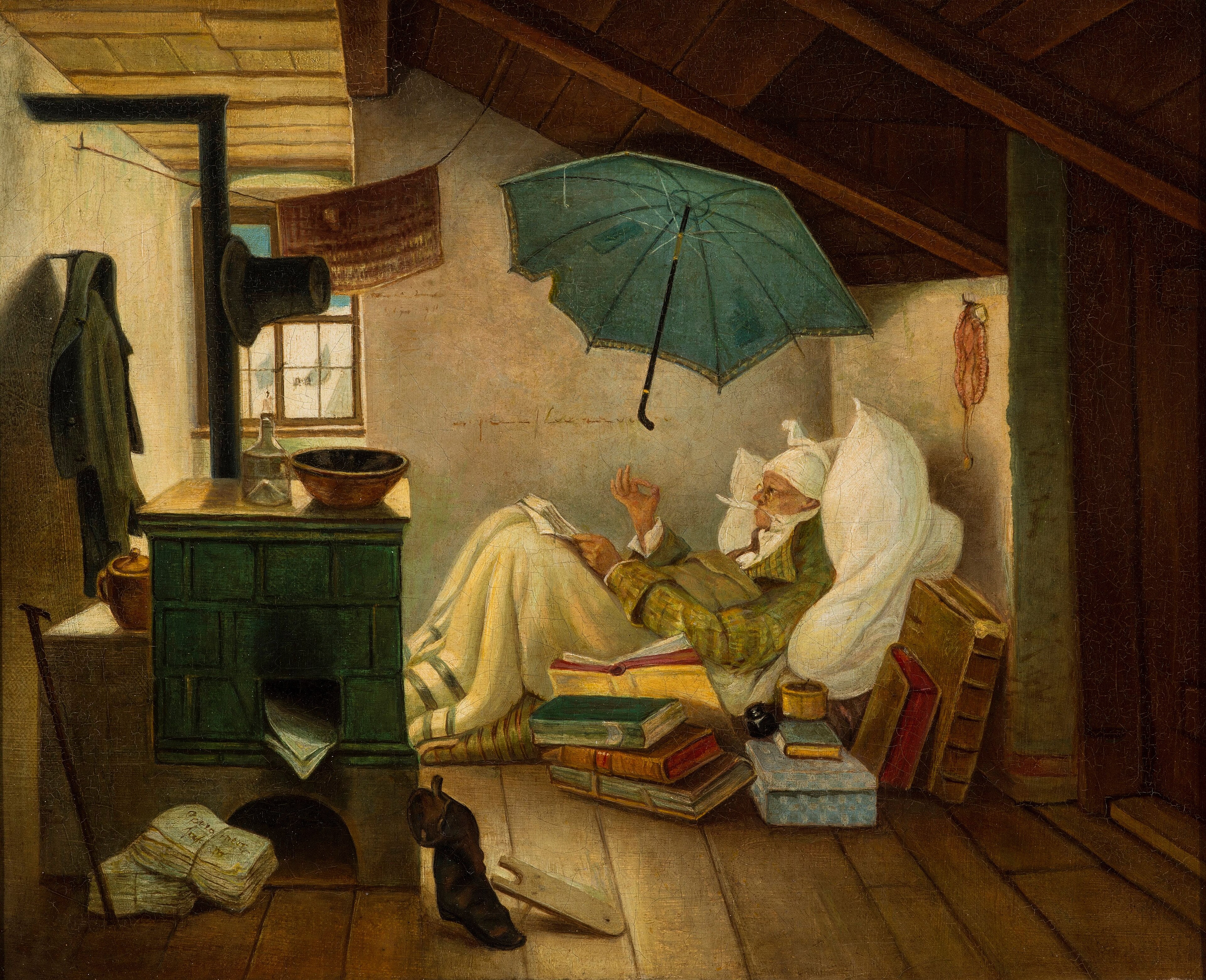 O Poeta Pobre by Carl Spitzweg - c. 1837 - 36,8 × 45,1 cm 