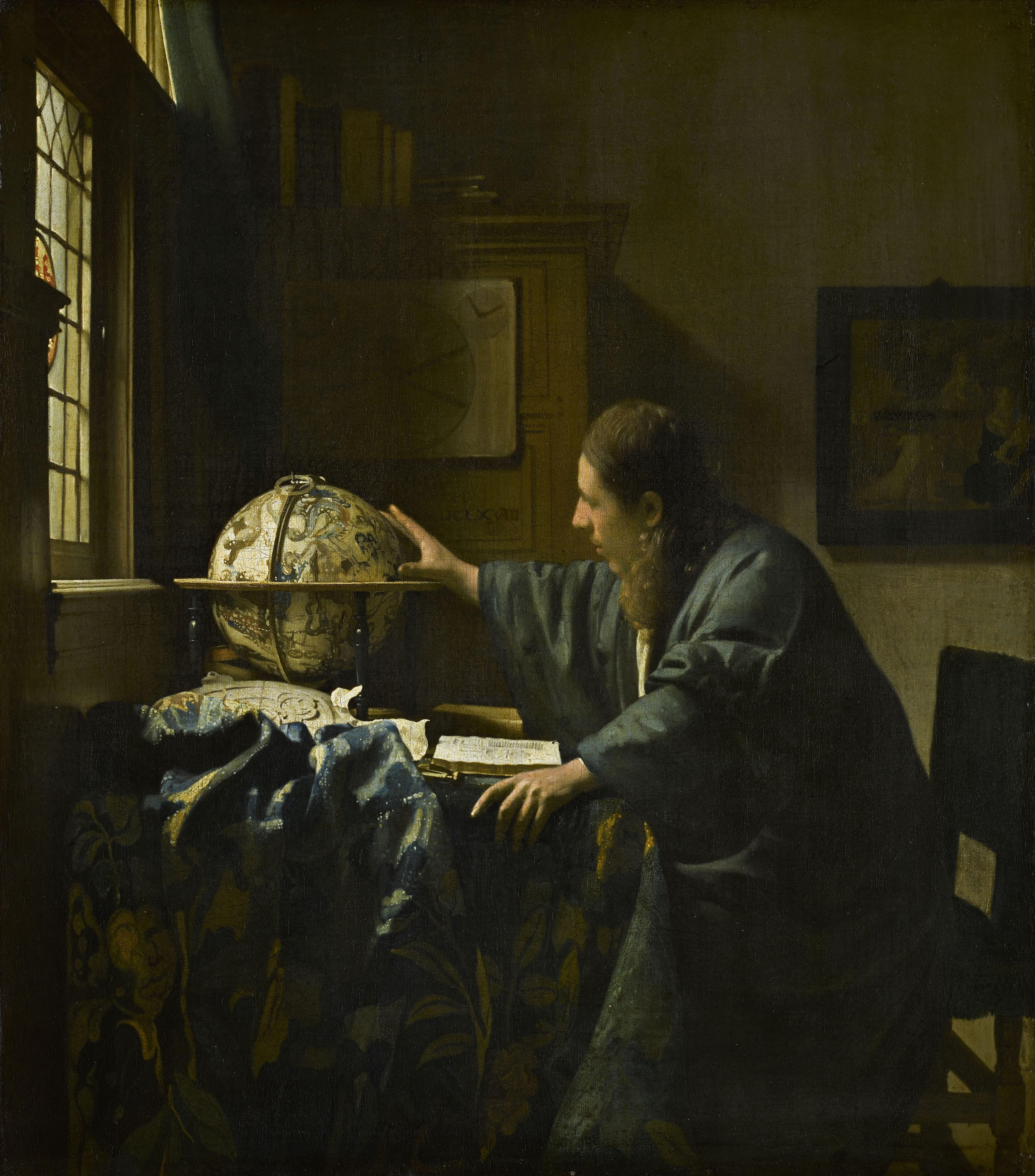 The Astronomer by Johannes Vermeer - 1668 - 51 cm × 45 cm Musée du Louvre