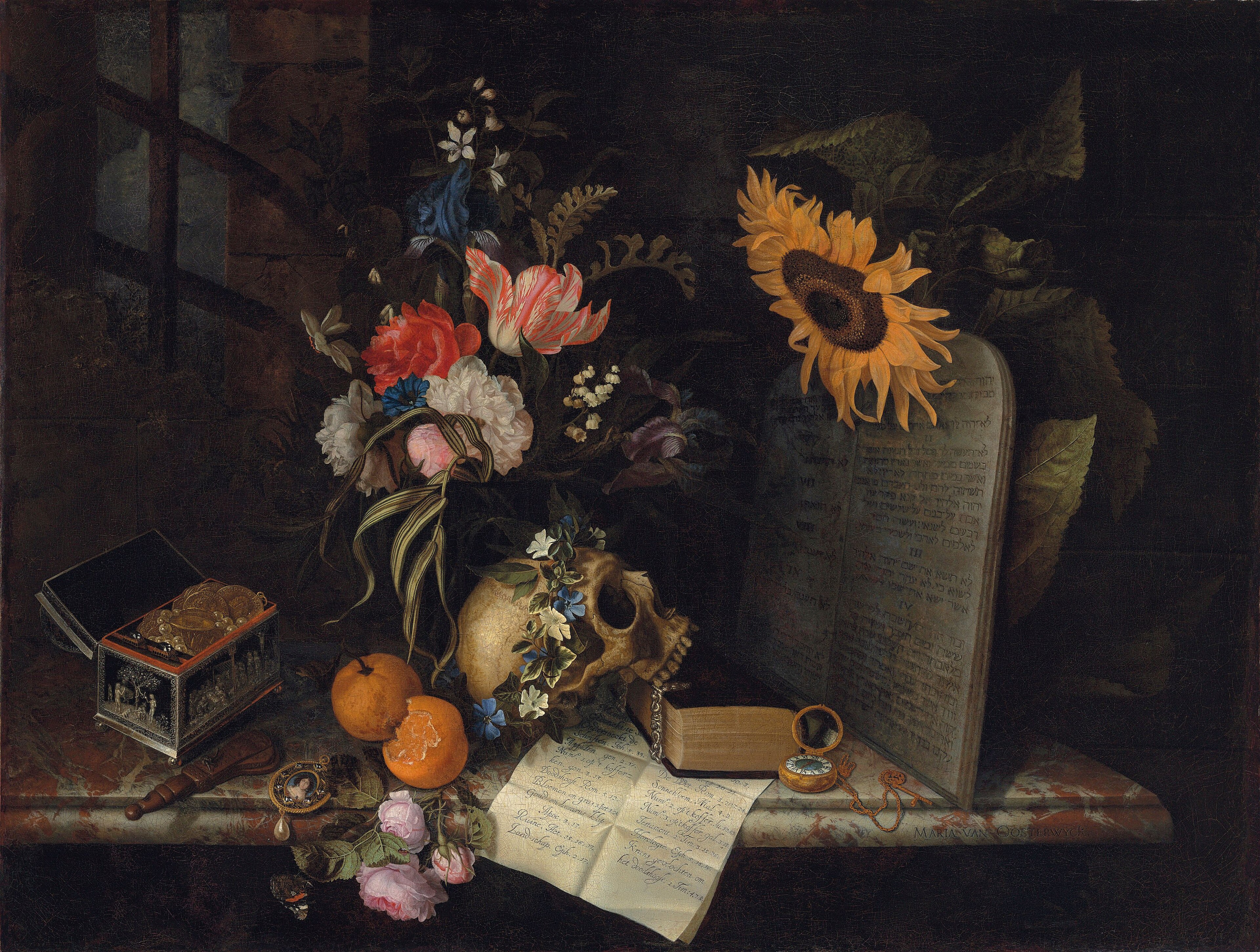 Ванитас by Maria van Oosterwijck - око 1675. - 78.6 x 103.5 cm 
